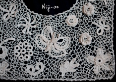 irish crochet lace collar col guipure dentelle irlandaise