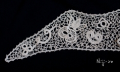 irish crochet lace collar col guipure dentelle irlandaise